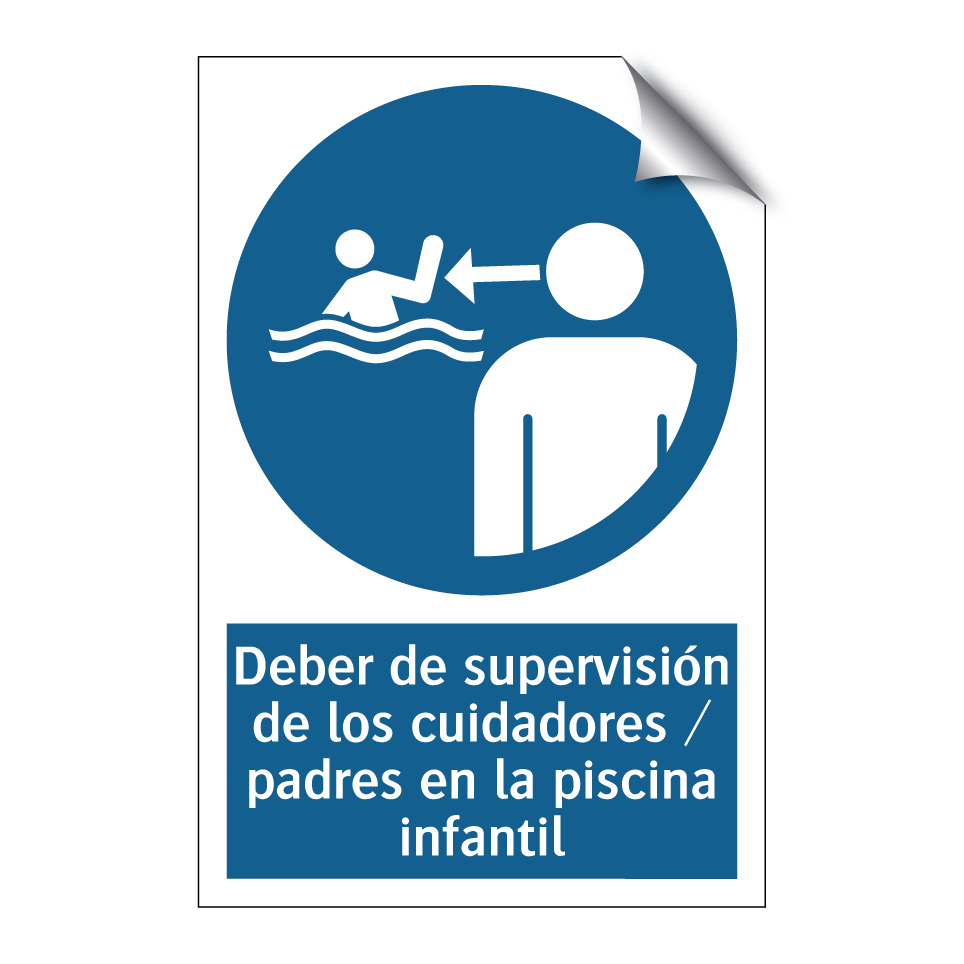 Deber de supervisión de los cuidadores / padres en la piscina infantil