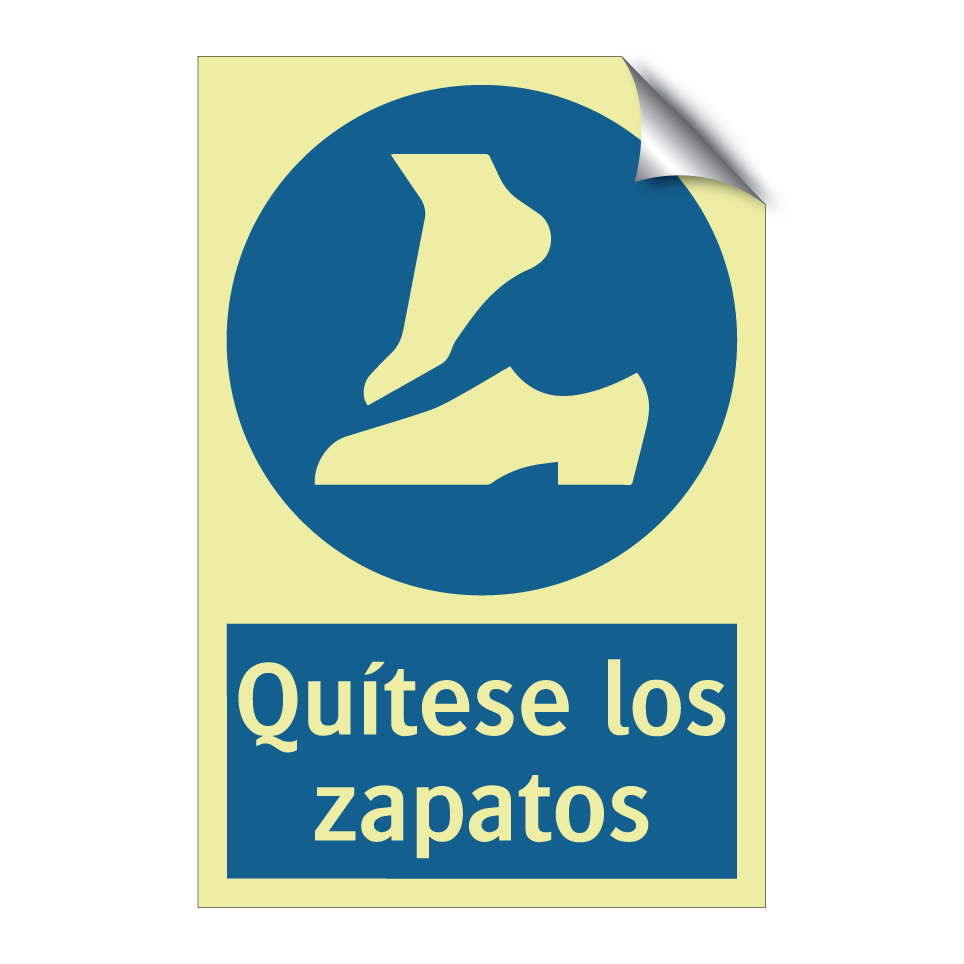 Quítese los zapatos