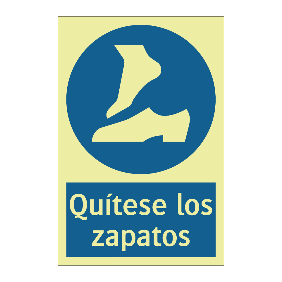 Quítese los zapatos
