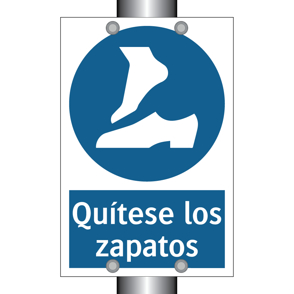 Quítese los zapatos