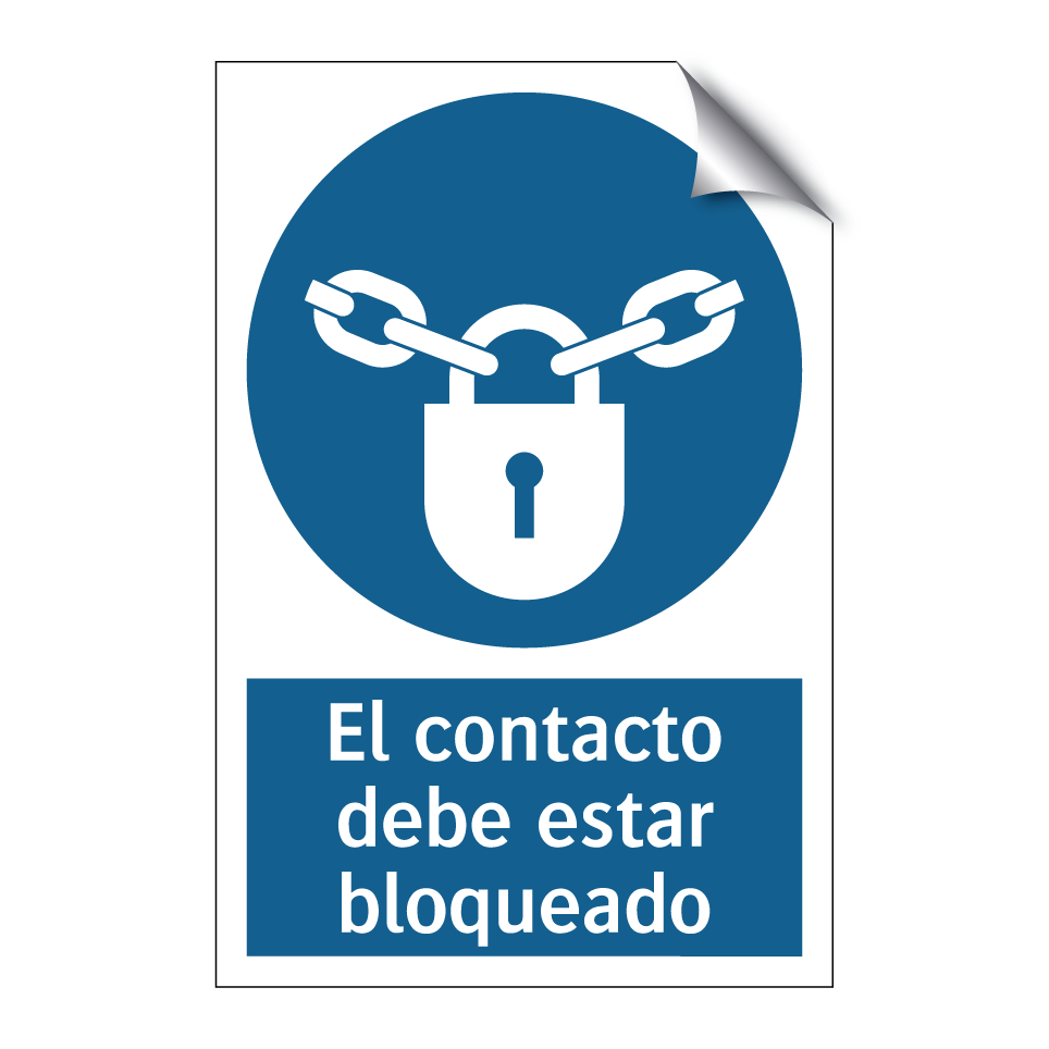 El contacto debe estar bloqueado