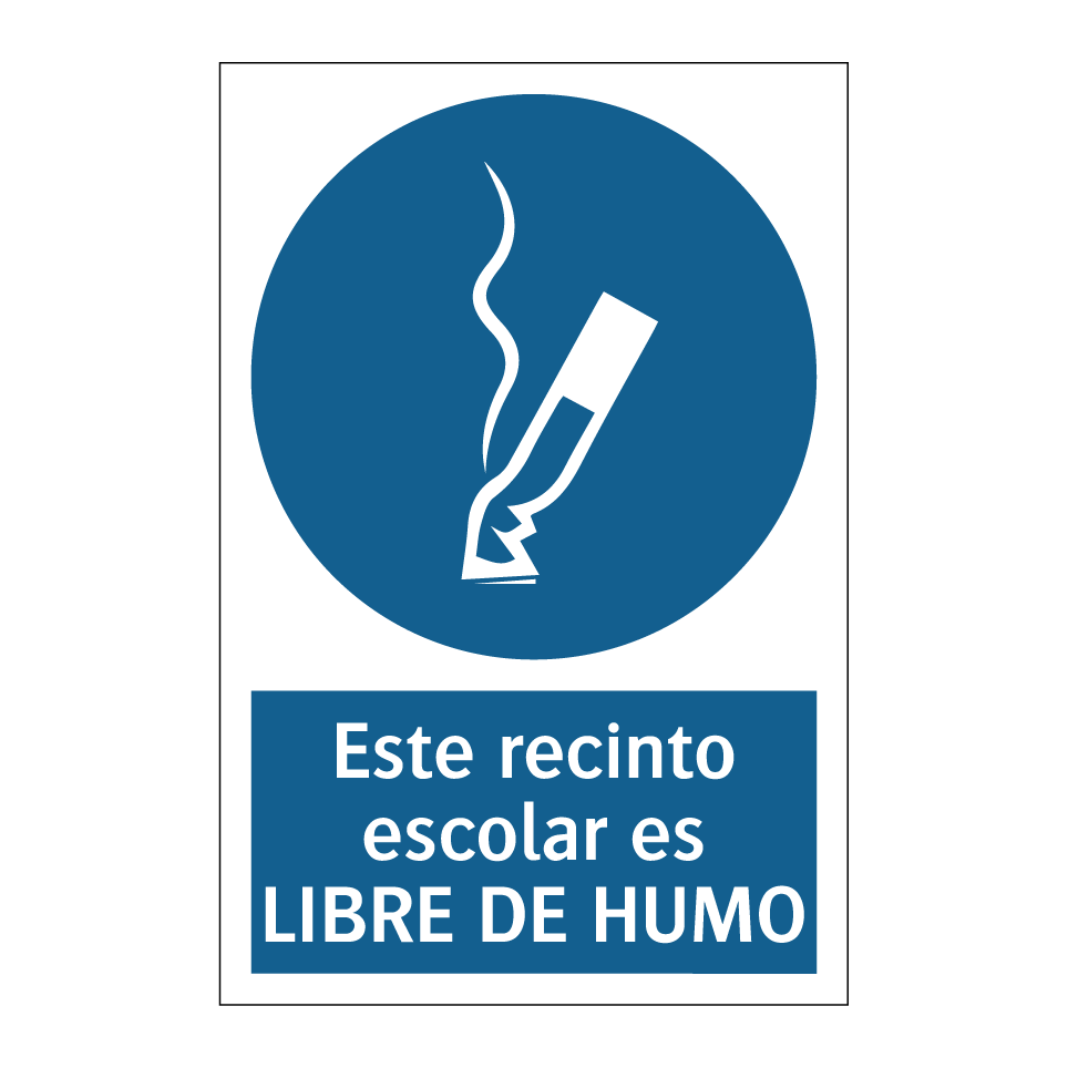 Este recinto escolar es LIBRE DE HUMO
