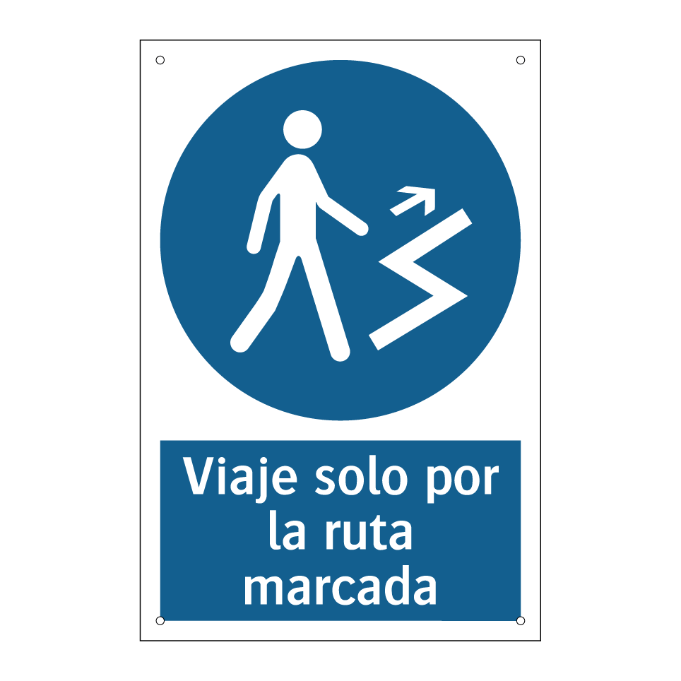 Viaje solo por la ruta marcada