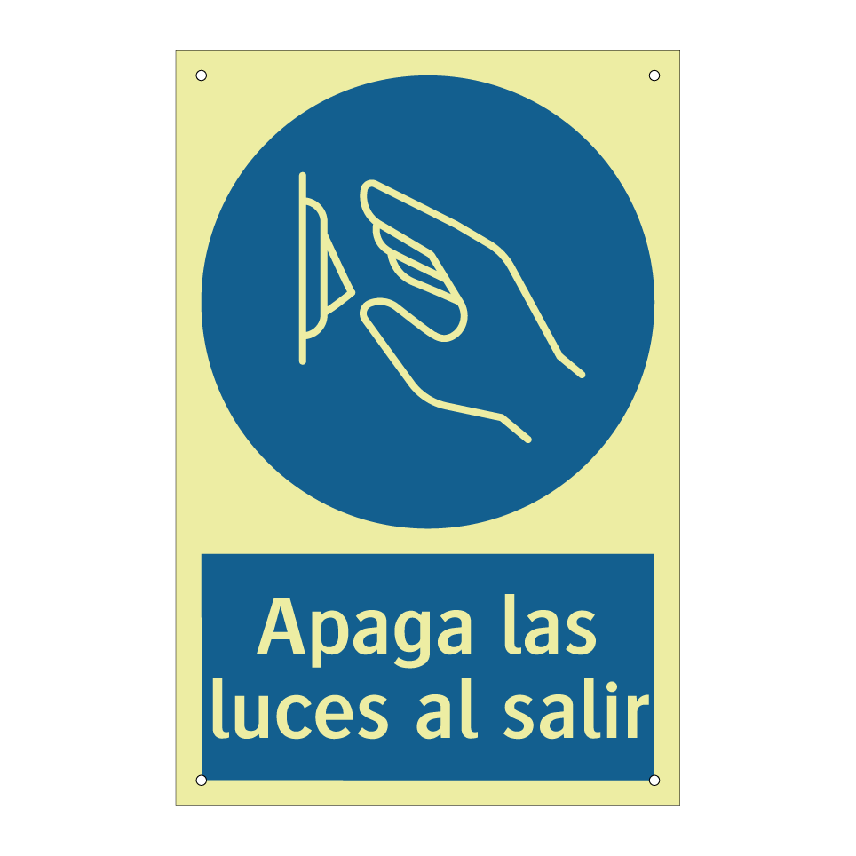 Apaga las luces al salir