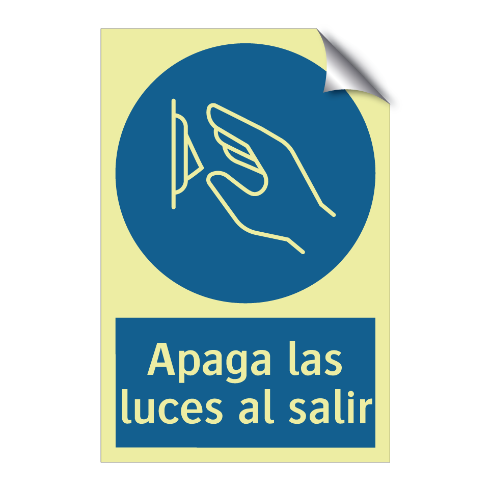 Apaga las luces al salir