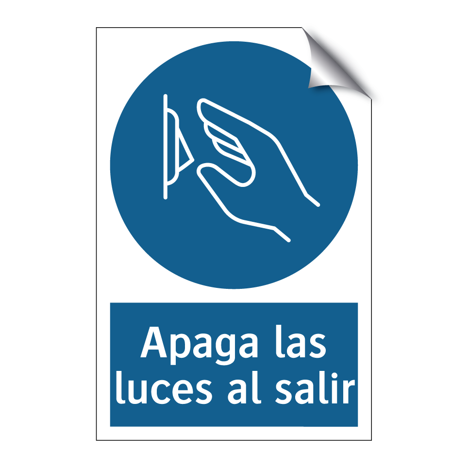 Apaga las luces al salir