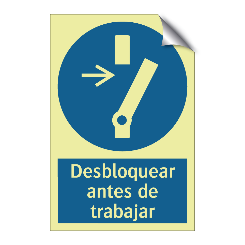 Desbloquear antes de trabajar