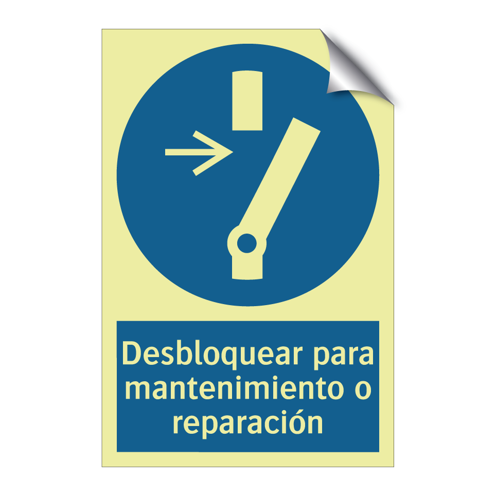Desbloquear para mantenimiento o reparación
