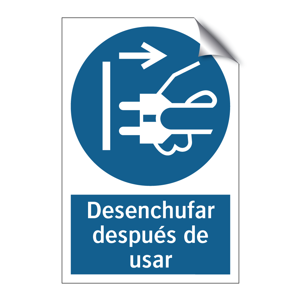 Desenchufar después de usar