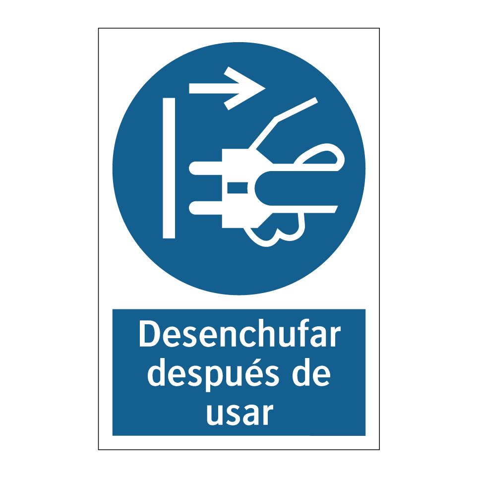 Desenchufar después de usar