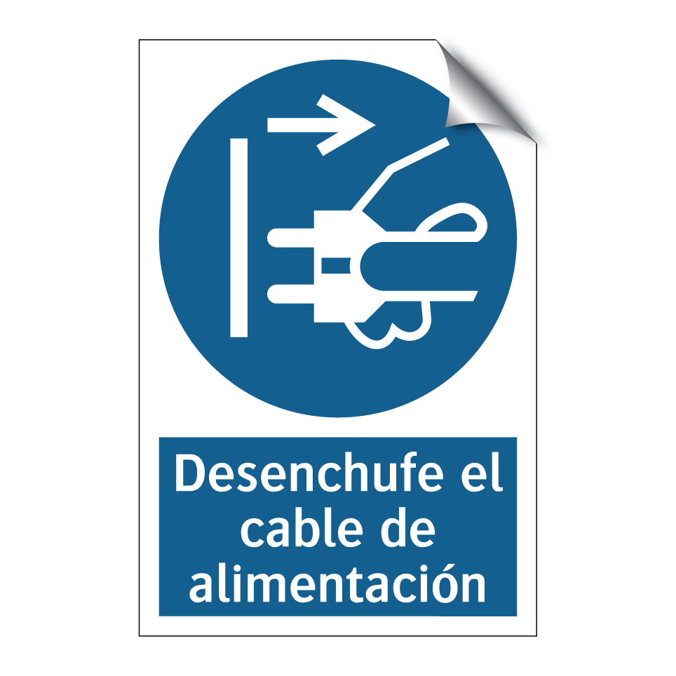 Desenchufe el cable de alimentación