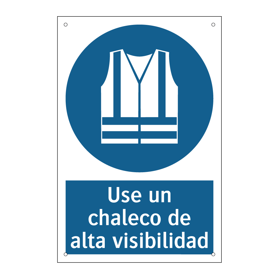 Use un chaleco de alta visibilidad