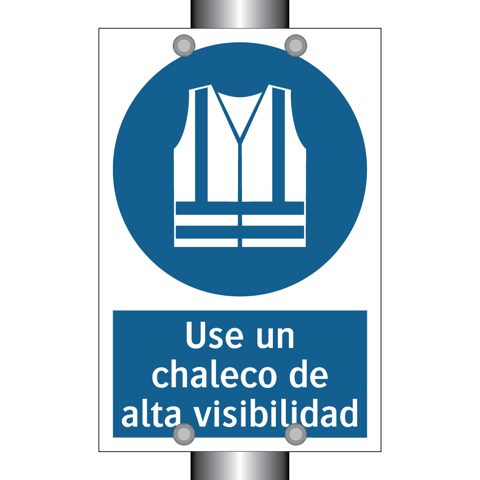 Use un chaleco de alta visibilidad