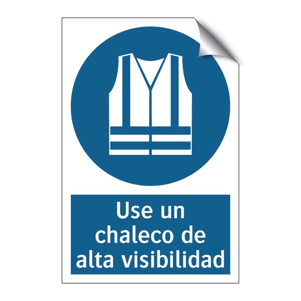 Use un chaleco de alta visibilidad