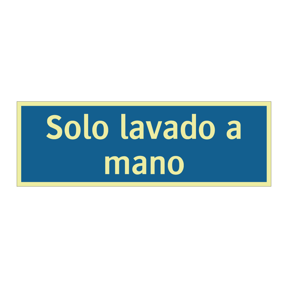 Solo lavado a mano