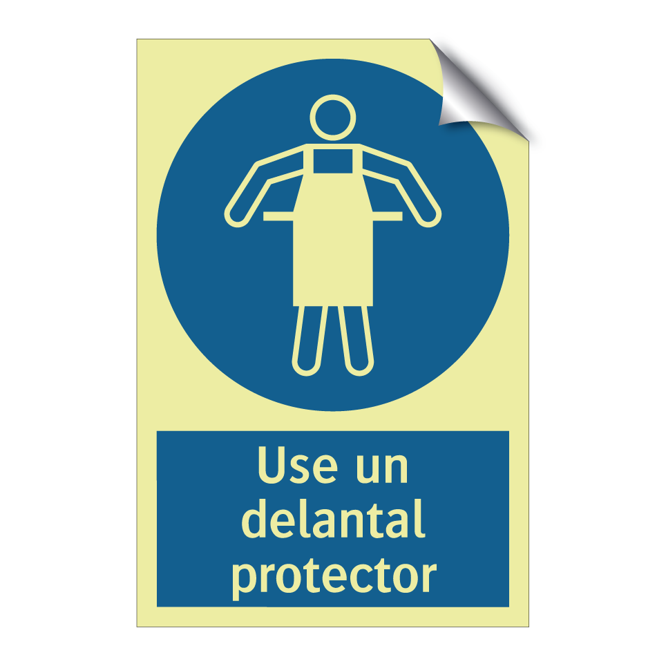 Use un delantal protector