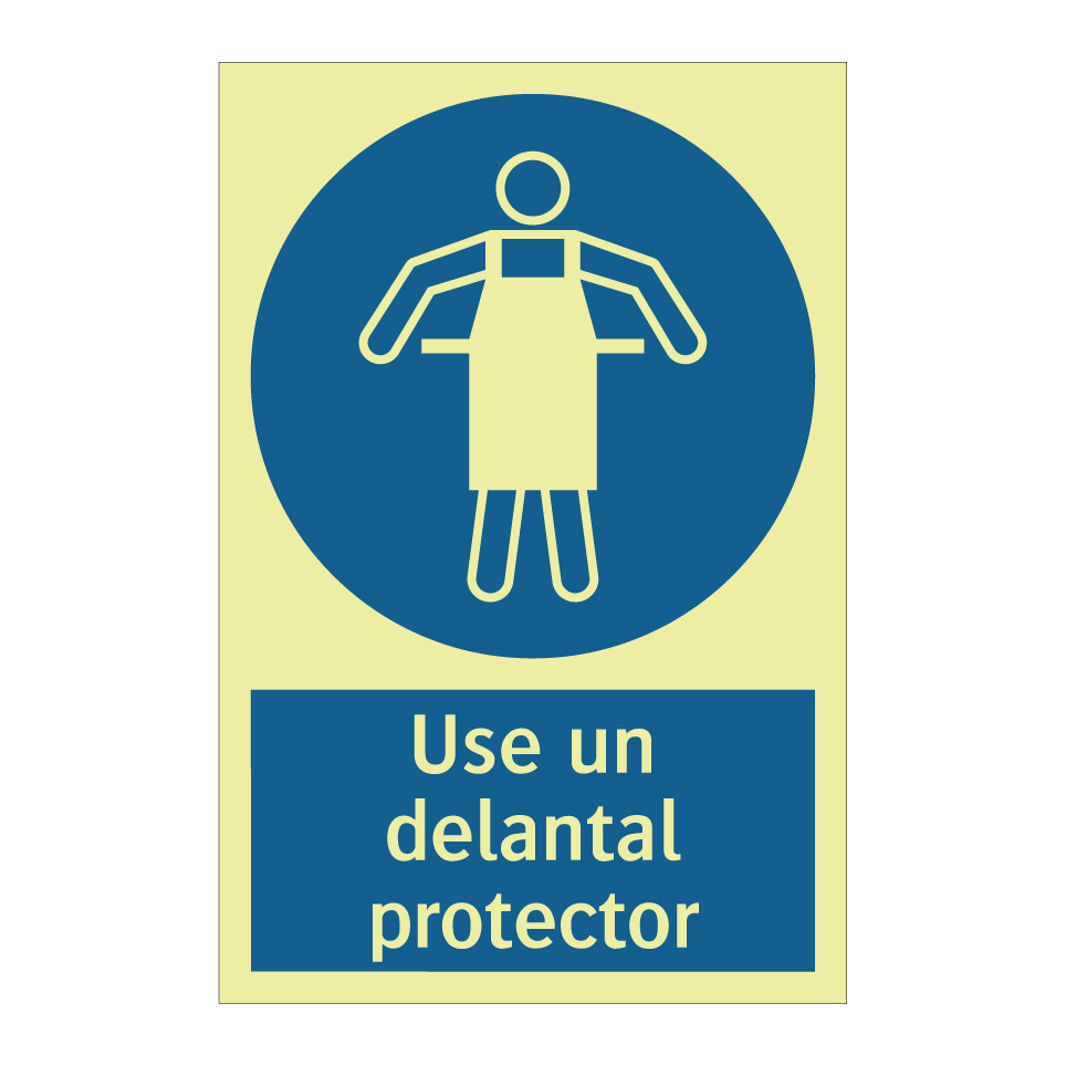 Use un delantal protector