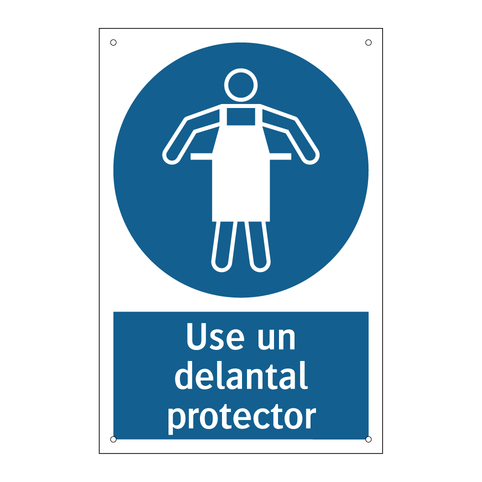 Use un delantal protector