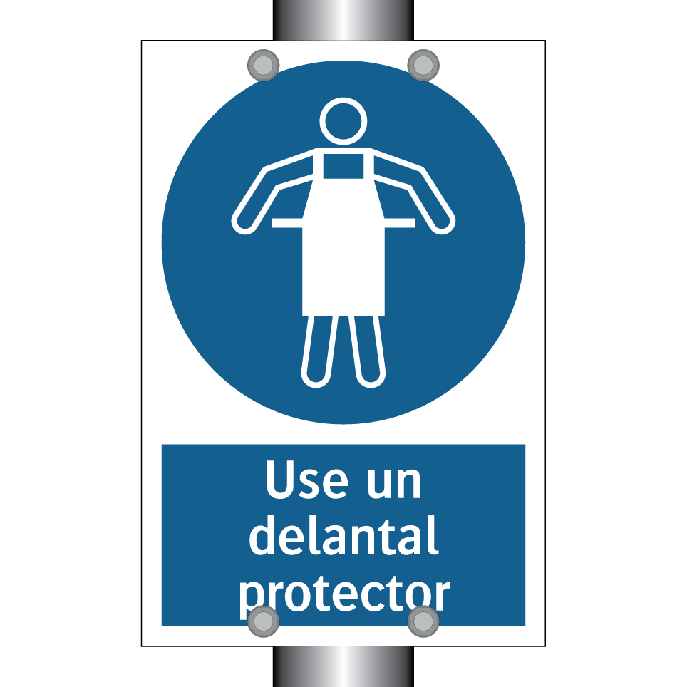 Use un delantal protector