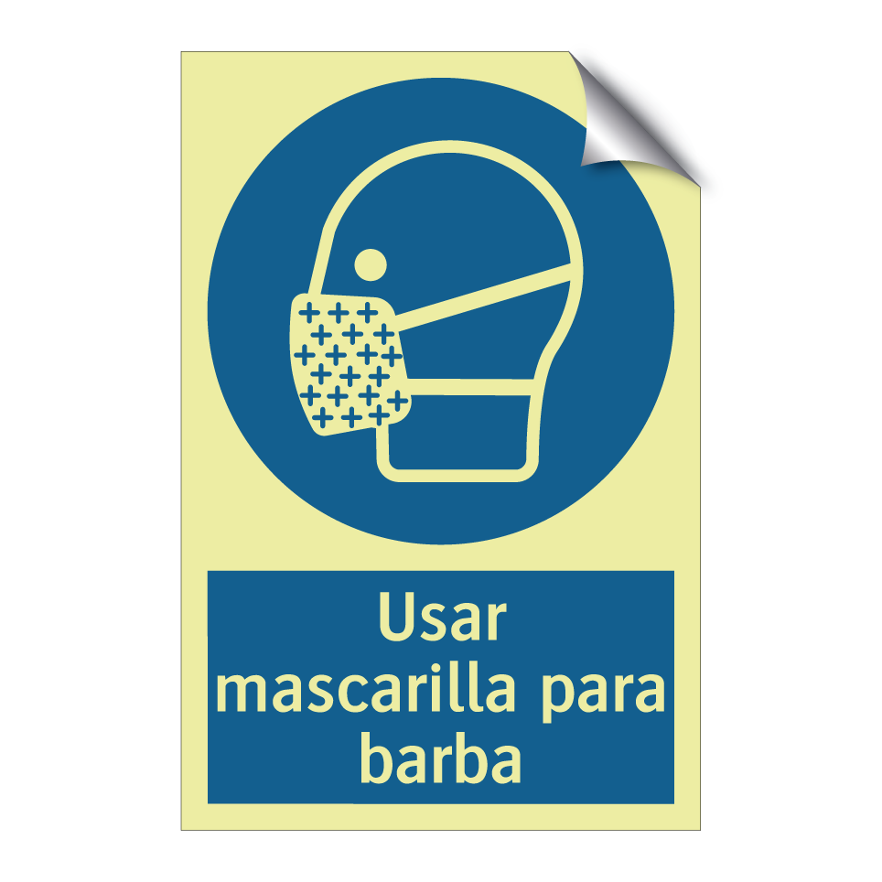 Usar mascarilla para barba