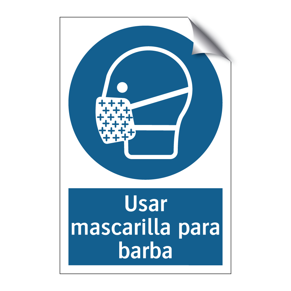 Usar mascarilla para barba
