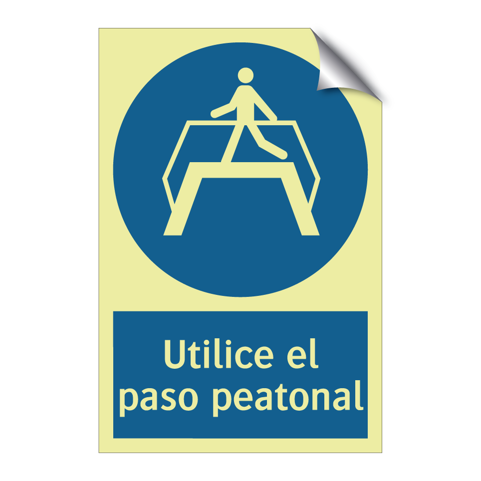 Utilice el paso peatonal