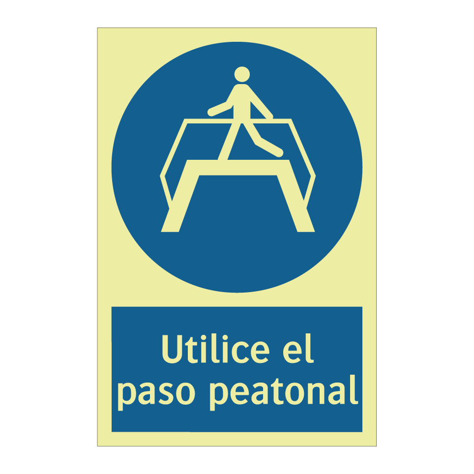 Utilice el paso peatonal
