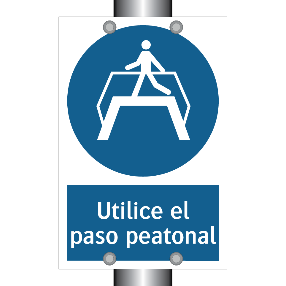 Utilice el paso peatonal