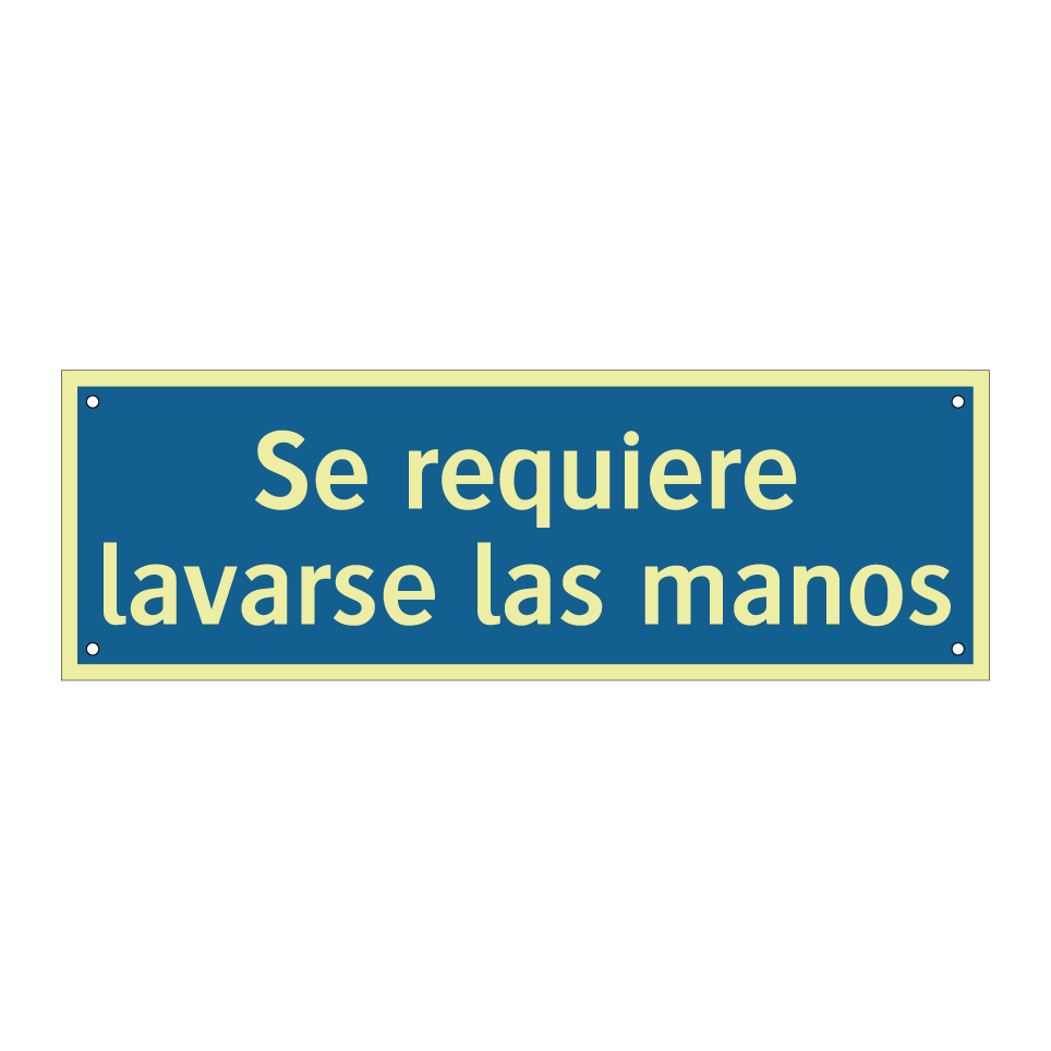 Se requiere lavarse las manos