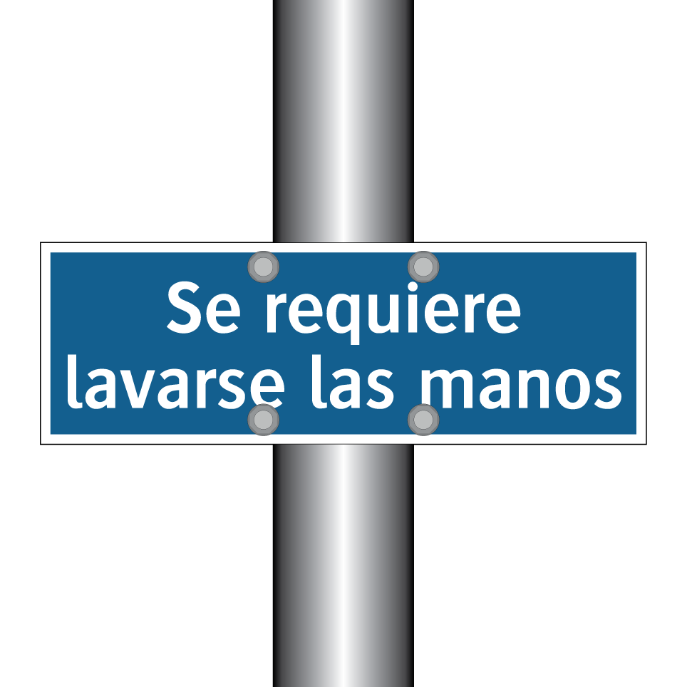 Se requiere lavarse las manos