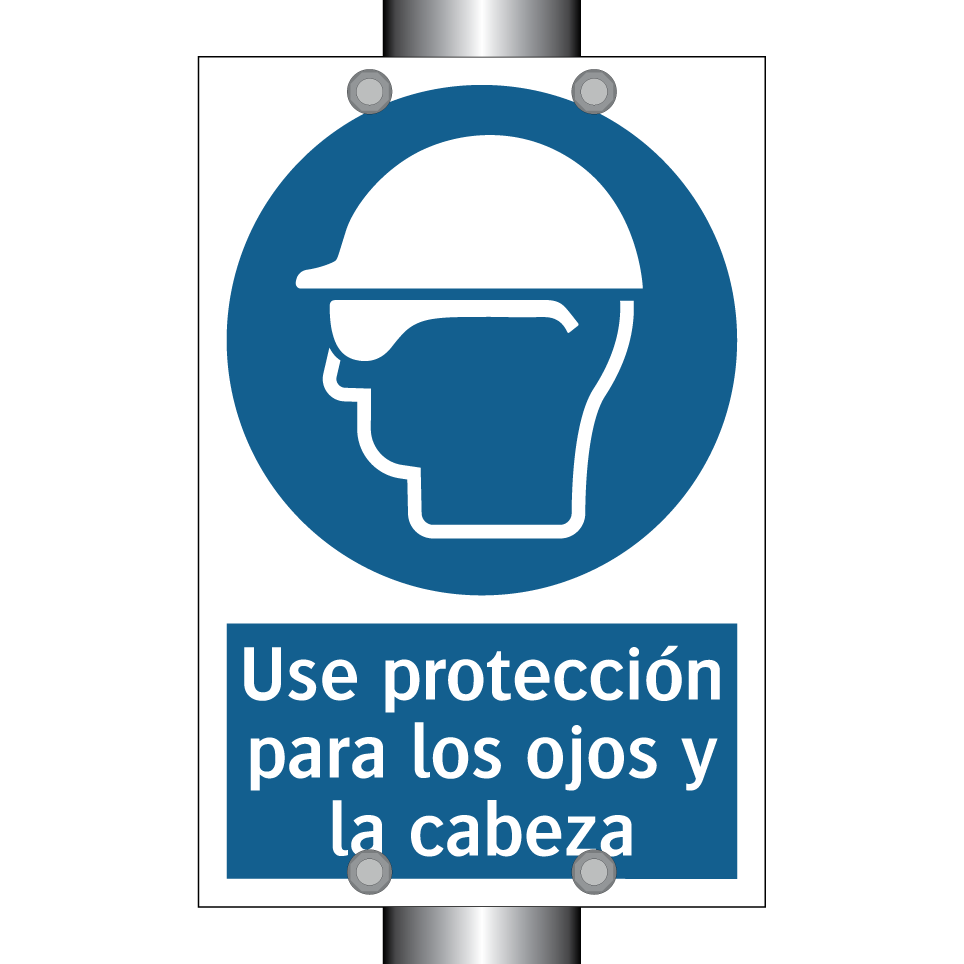 Use protección para los ojos y la cabeza