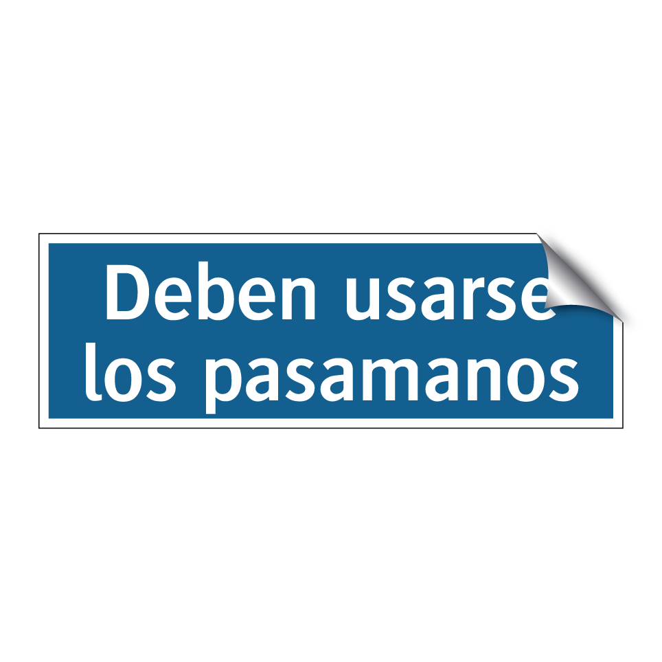 Deben usarse los pasamanos