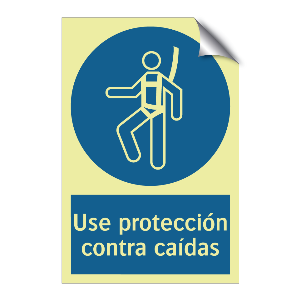 Use protección contra caídas