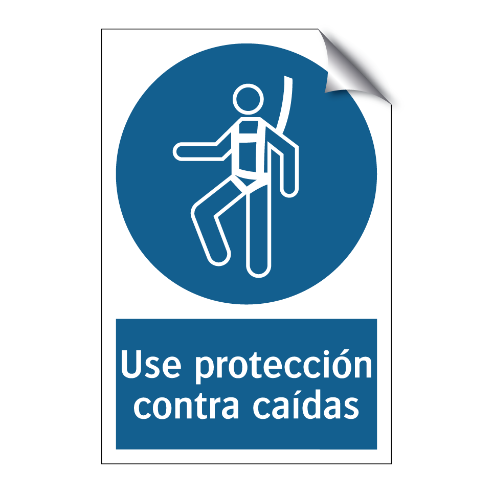Use protección contra caídas