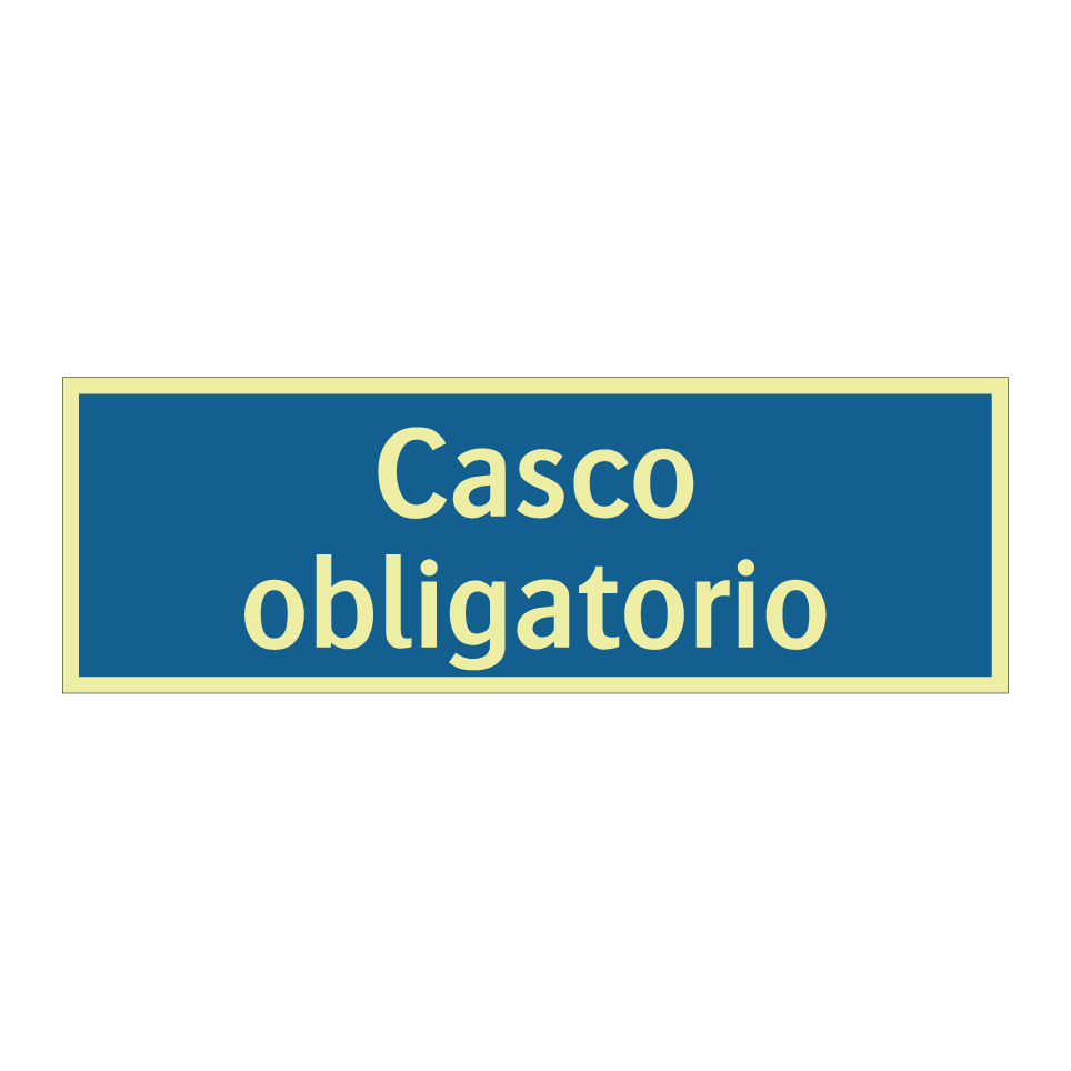 Casco obligatorio