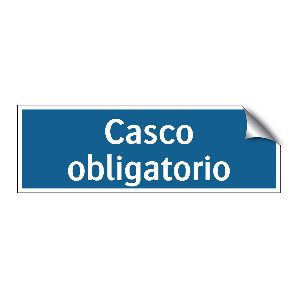 Casco obligatorio