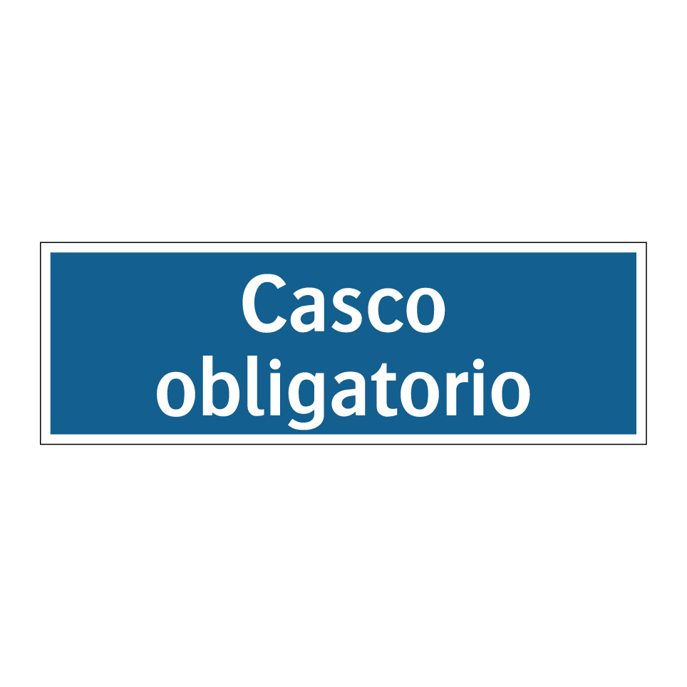 Casco obligatorio