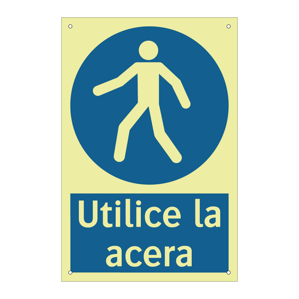 Utilice la acera