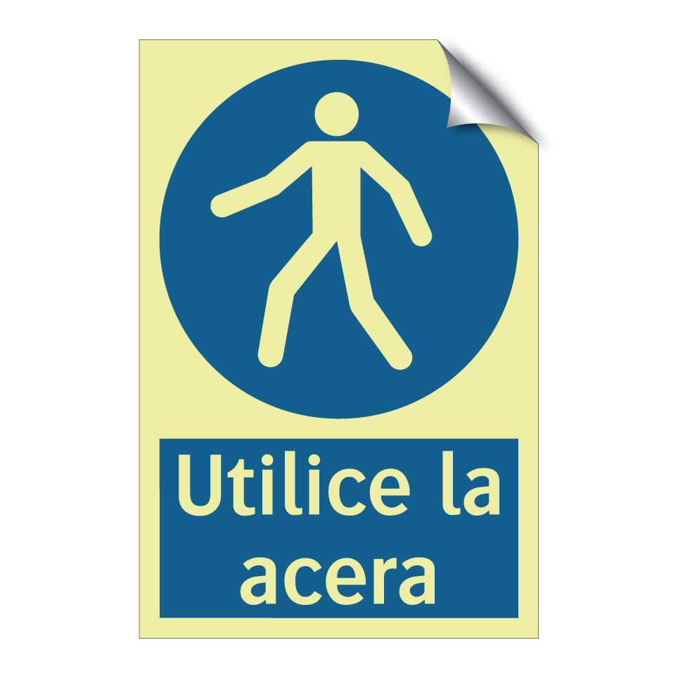 Utilice la acera