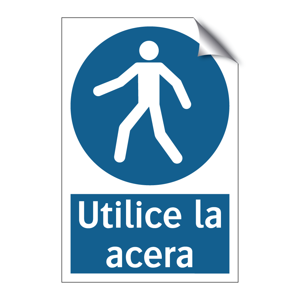 Utilice la acera