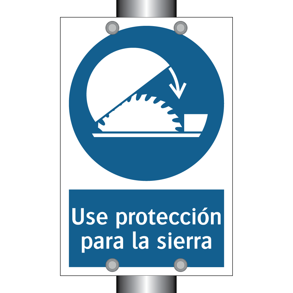 Use protección para la sierra