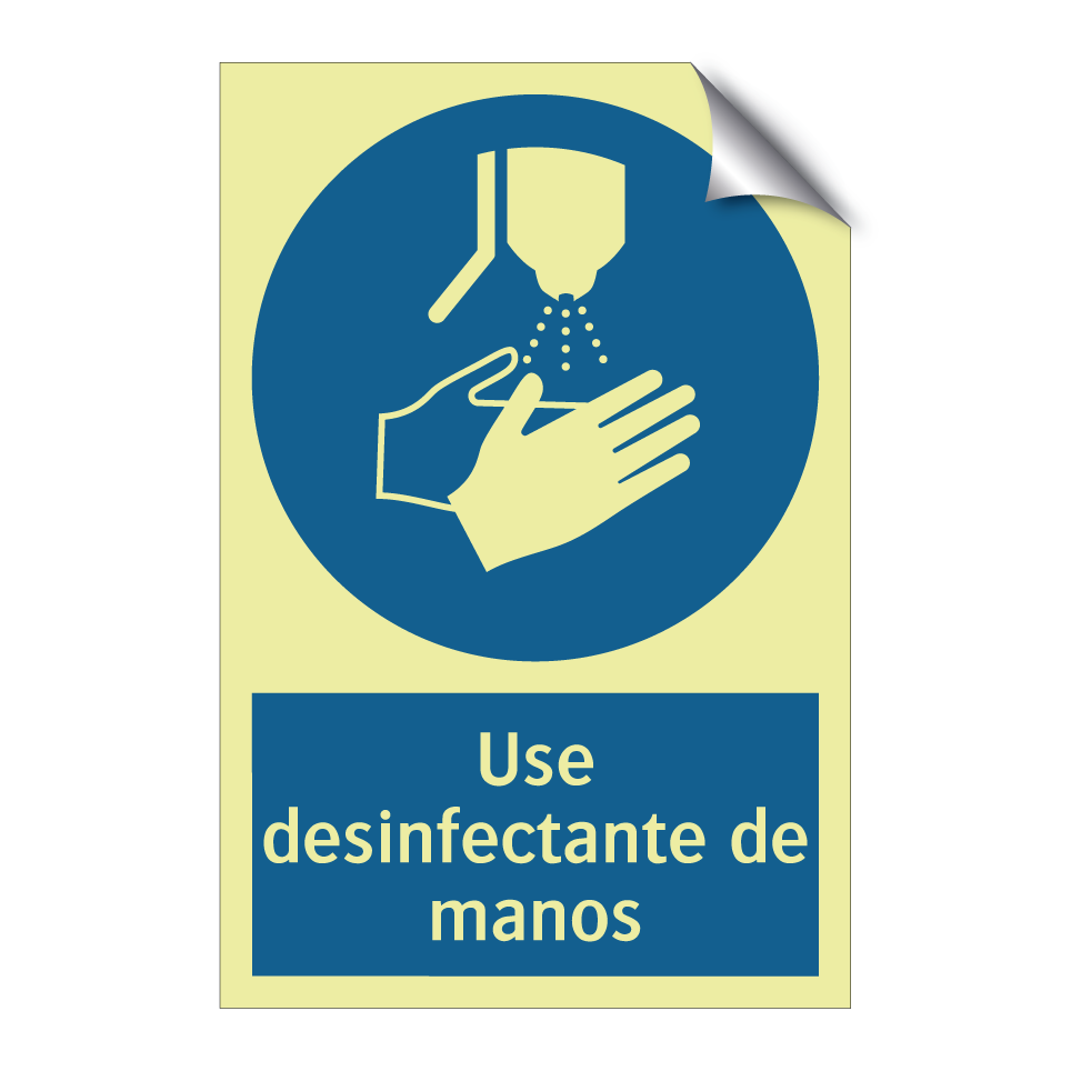 Use desinfectante de manos