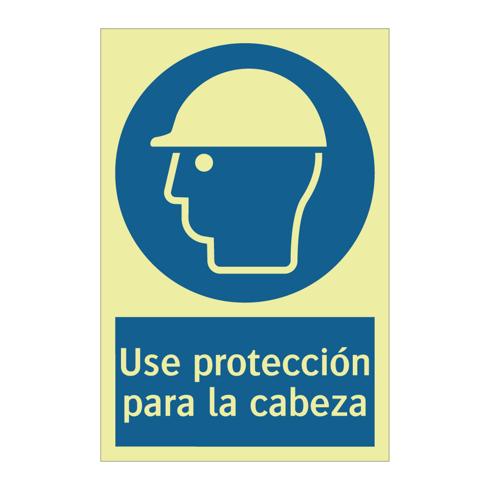 Use protección para la cabeza