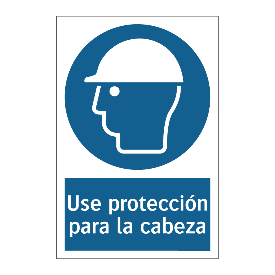 Use protección para la cabeza