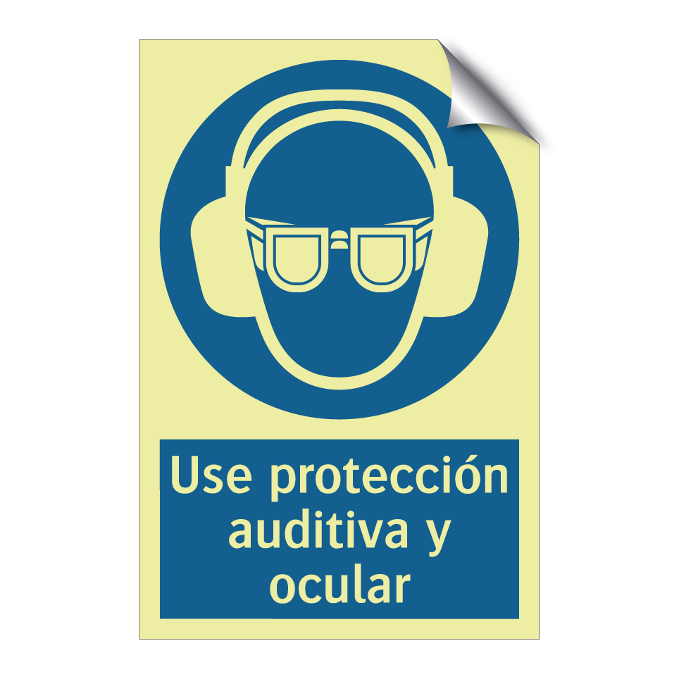 Use protección auditiva y ocular
