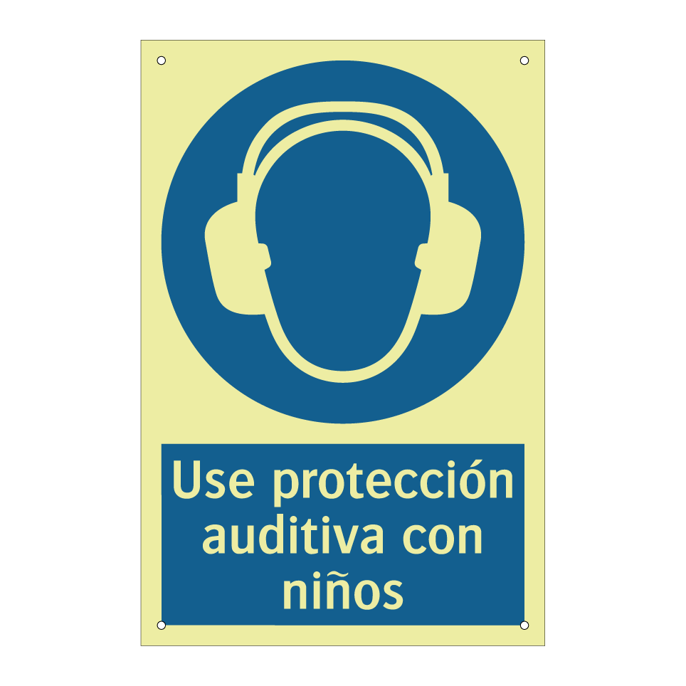 Use protección auditiva con niños