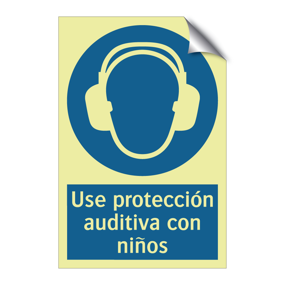 Use protección auditiva con niños