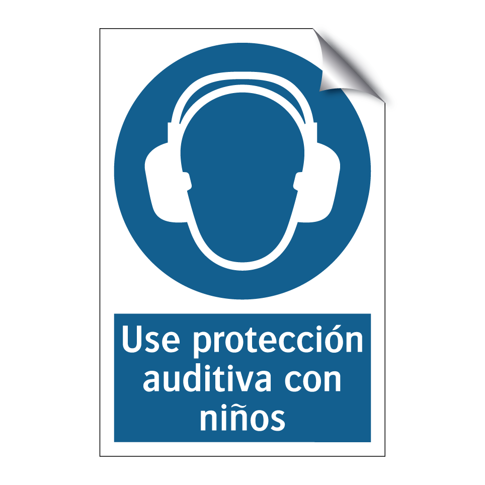 Use protección auditiva con niños