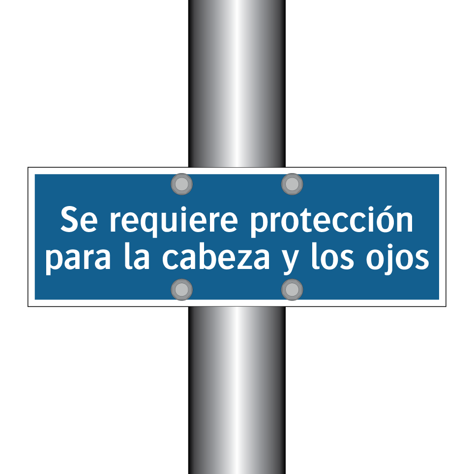 Se requiere protección para la cabeza y los ojos