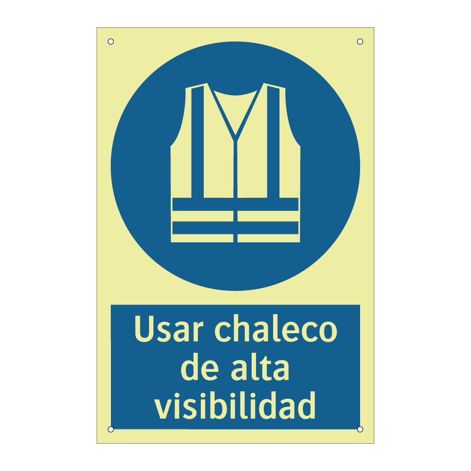 Usar chaleco de alta visibilidad